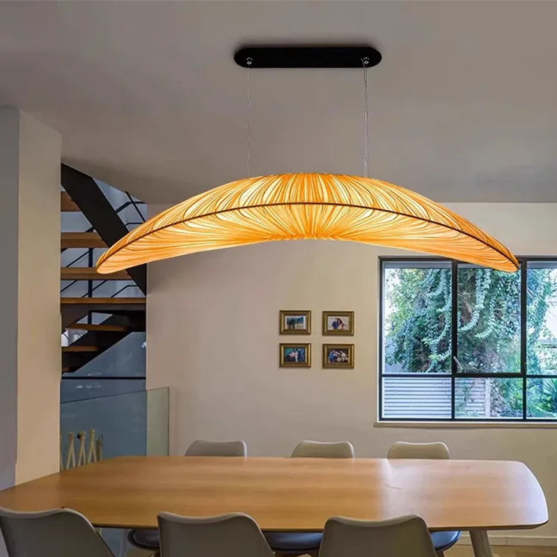 מנורה תלויה בד מינימליסטית בצורת מפרש