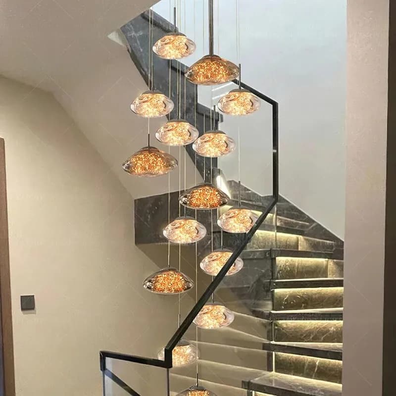 נברשת לד מדורגת לחלל כפול ומדרגות