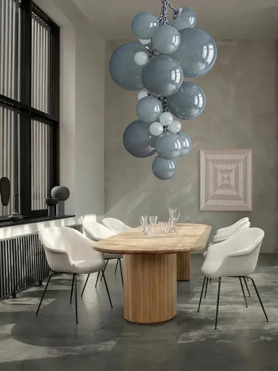 נברשת זכוכית כתומה רב שכבתית יוקרתית