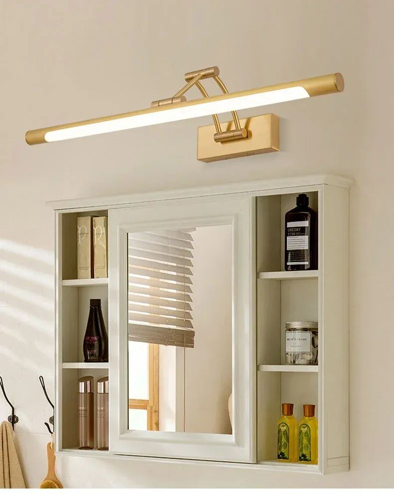 מנורת מראה ליניארית לאמבטיה בשחור