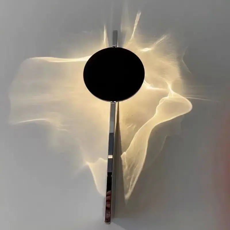 מנורת קיר גלי אור מסתובבים לחדר שינה