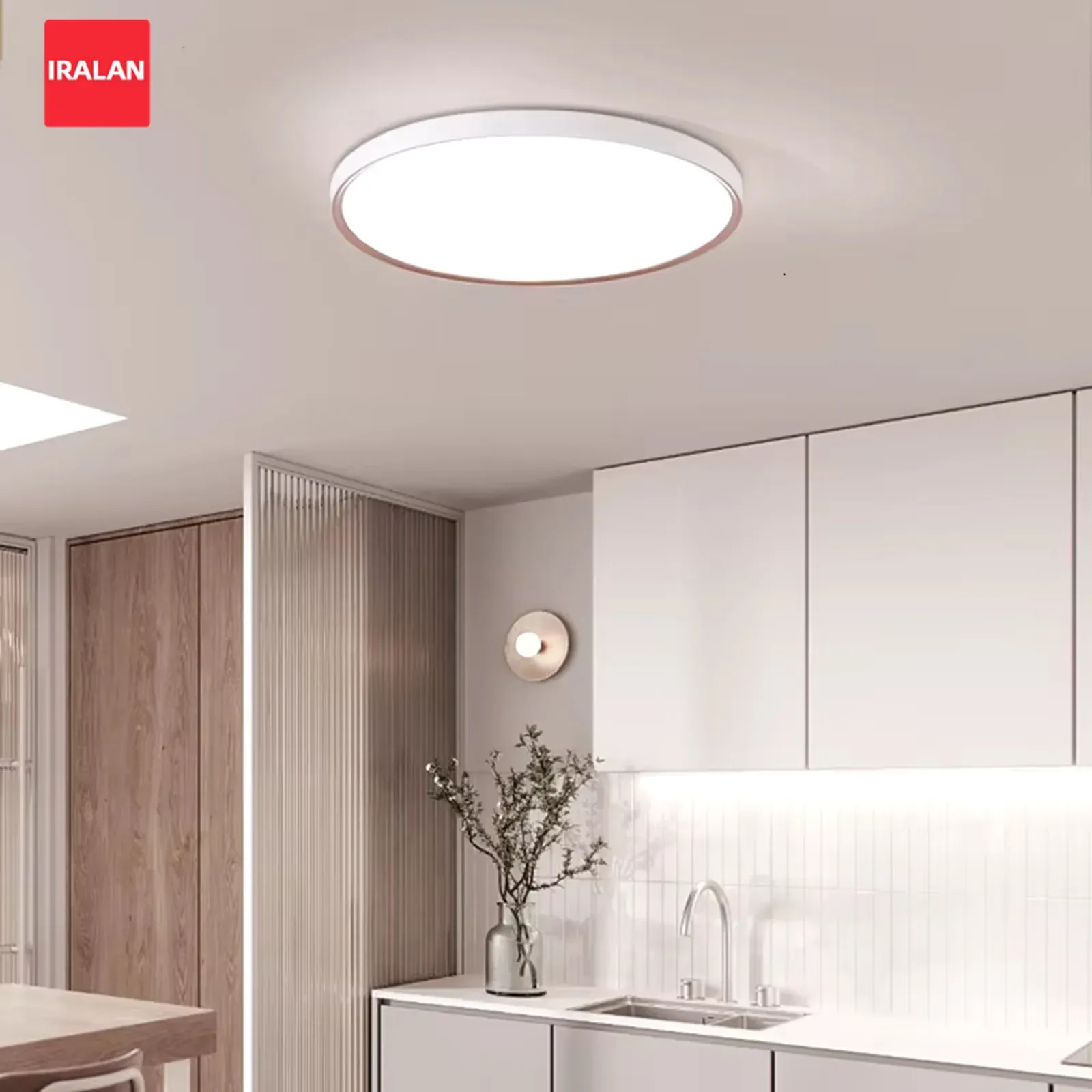 מנורת תקרה דקה אטומה עם שינוי גוון