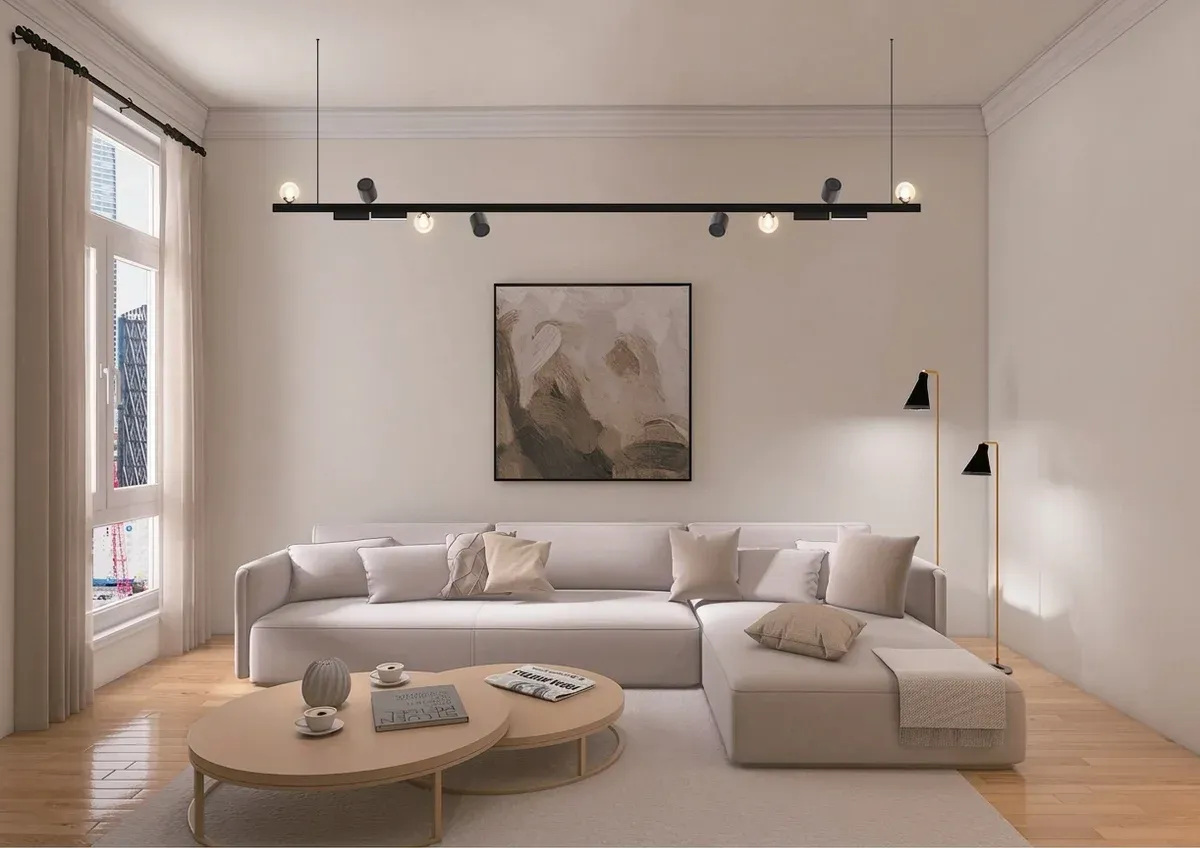 פס תאורה מגנטי שחור עם רמקולים מובנים