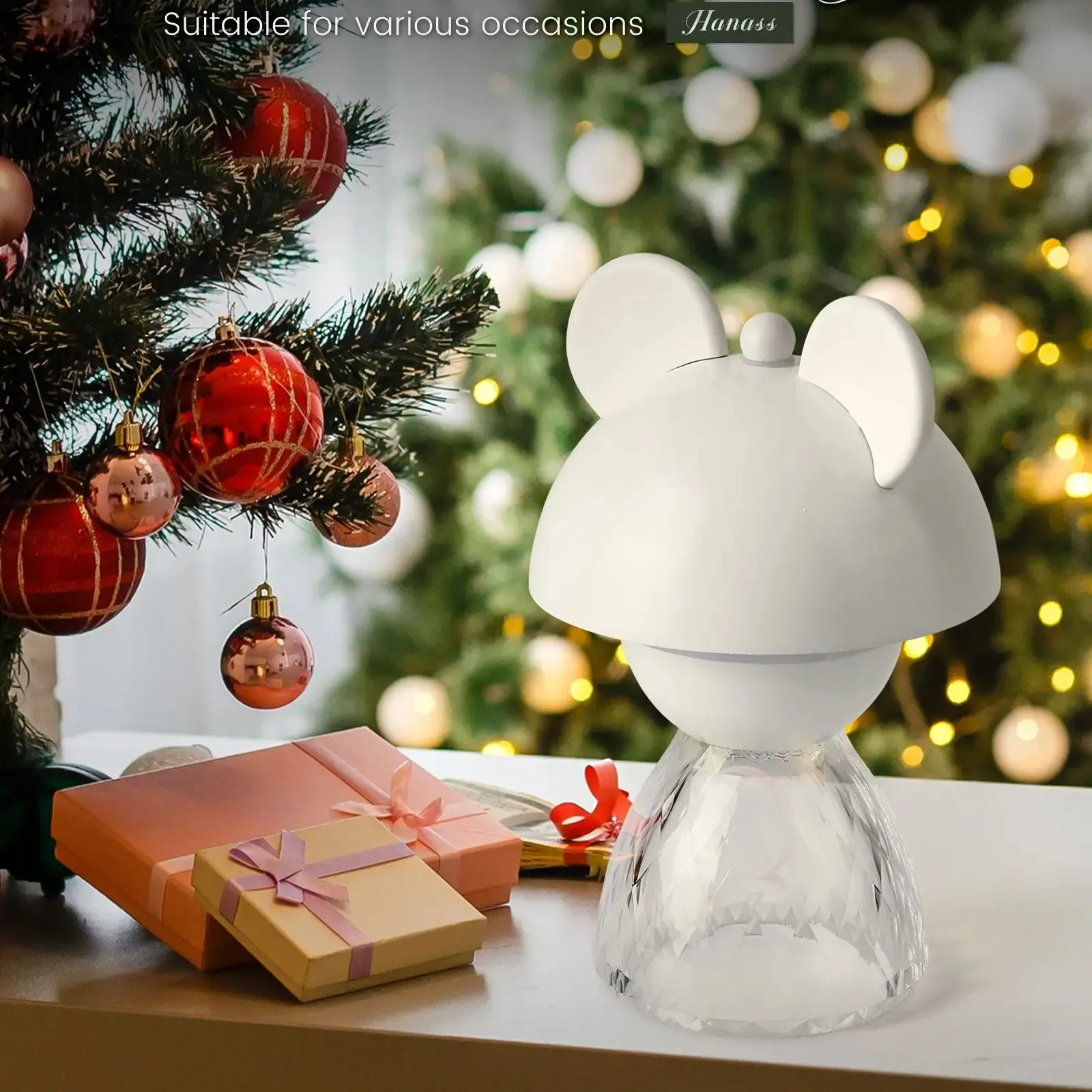 מנורת לילה דובון חכמה למגע