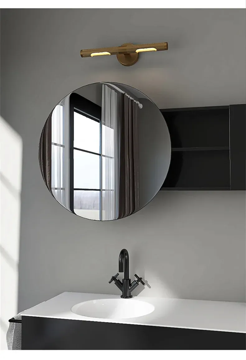 מנורת קיר נחושת דו ראשית בגימור זהב