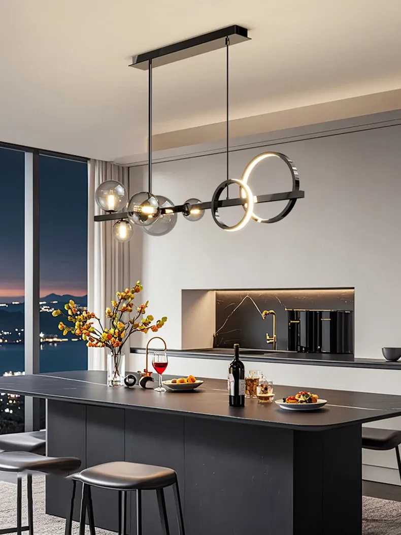 מנורה תלויה לד דקורטיבית לחדר שינה ולסלון