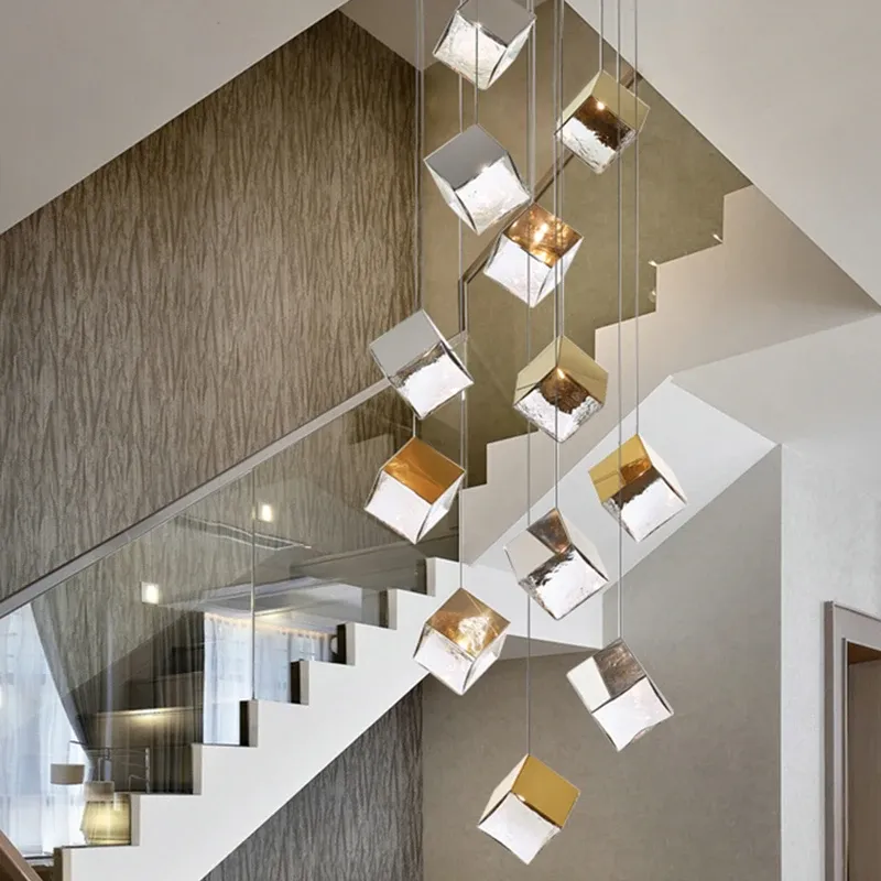 נברשת טבעות קריסטל מודרנית עם עמעום