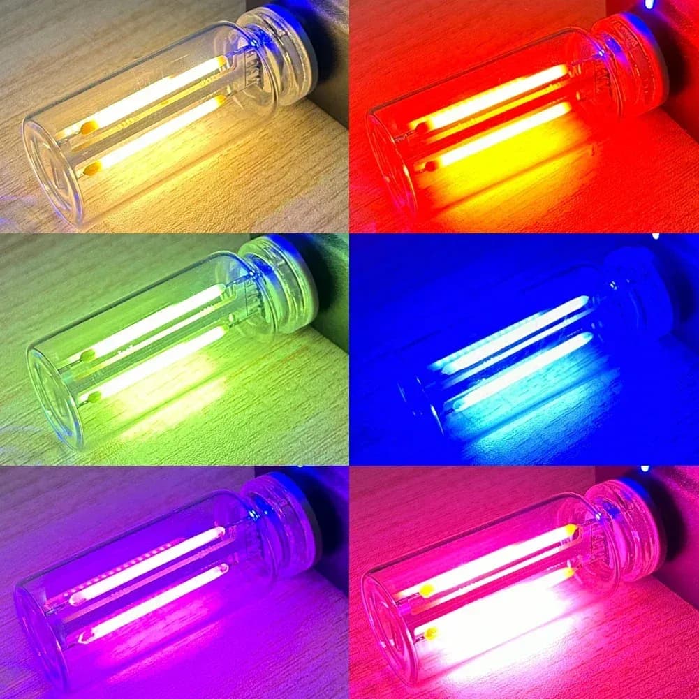 נורת אווירה וינטג׳ מגע עם עמעום USB