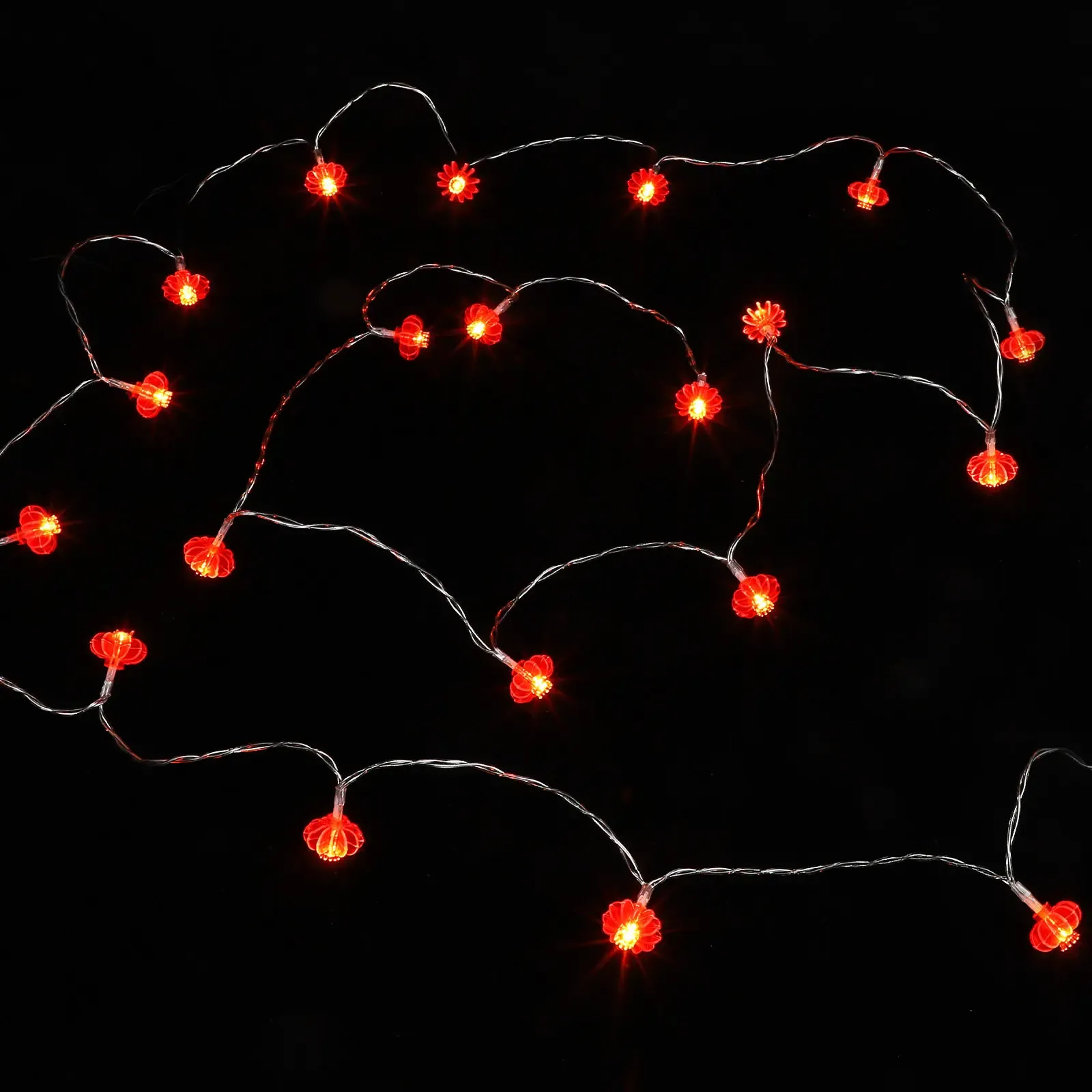 שרשרת פנסים סינית אדומה לחג