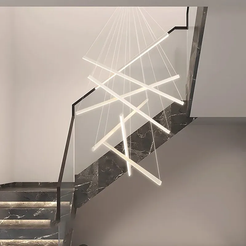 נברשת לד מודרנית רב ראשית עם שלט