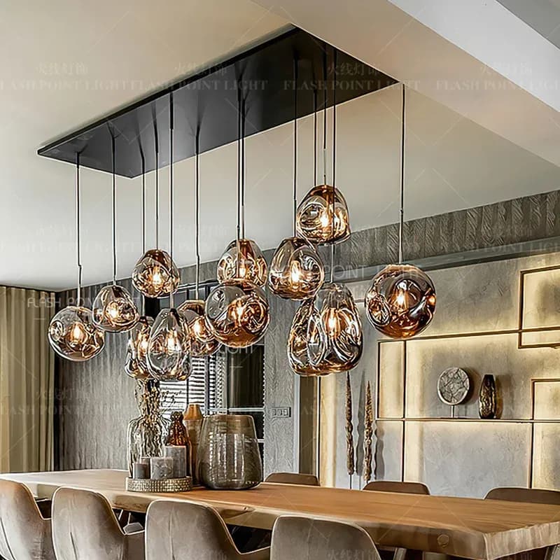 נברשת טבעות תלויה מודרנית לסלון ולפינת אוכל