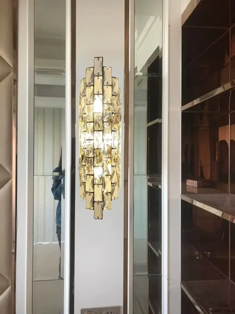 מנורת קיר קריסטל מודרנית מנירוסטה