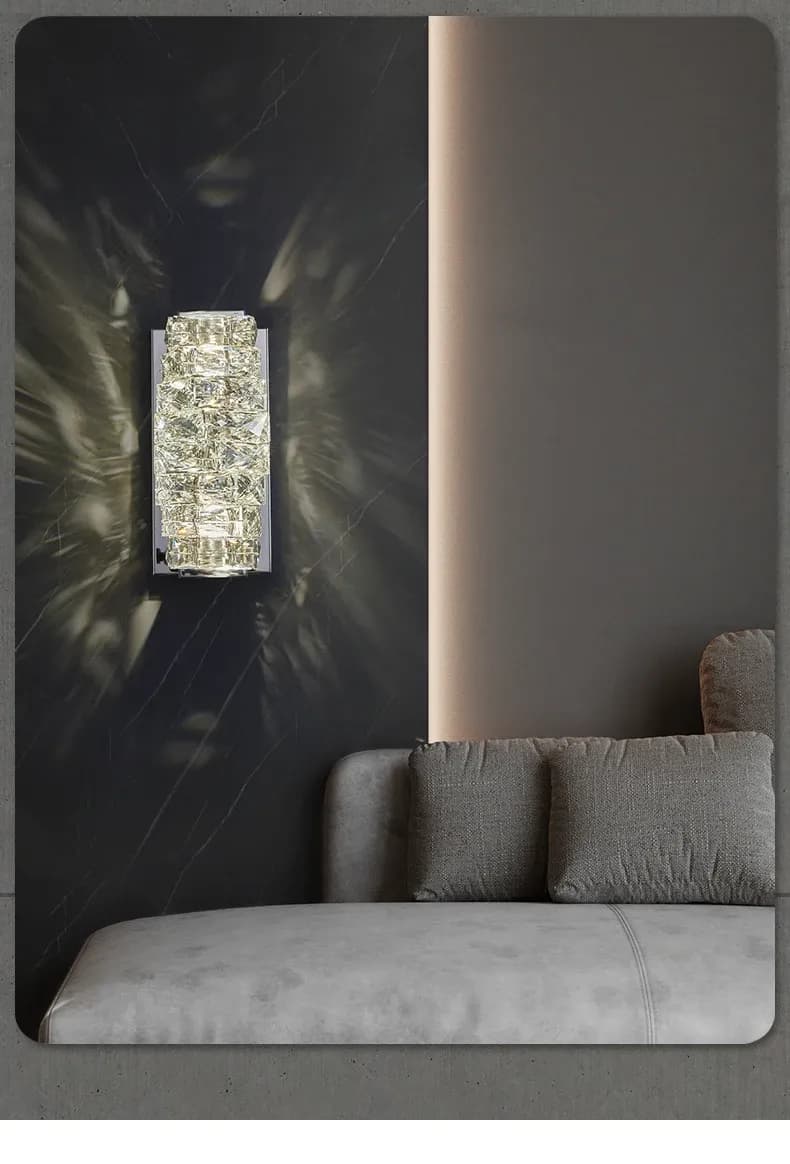 מנורת קיר קריסטל יוקרתית לד