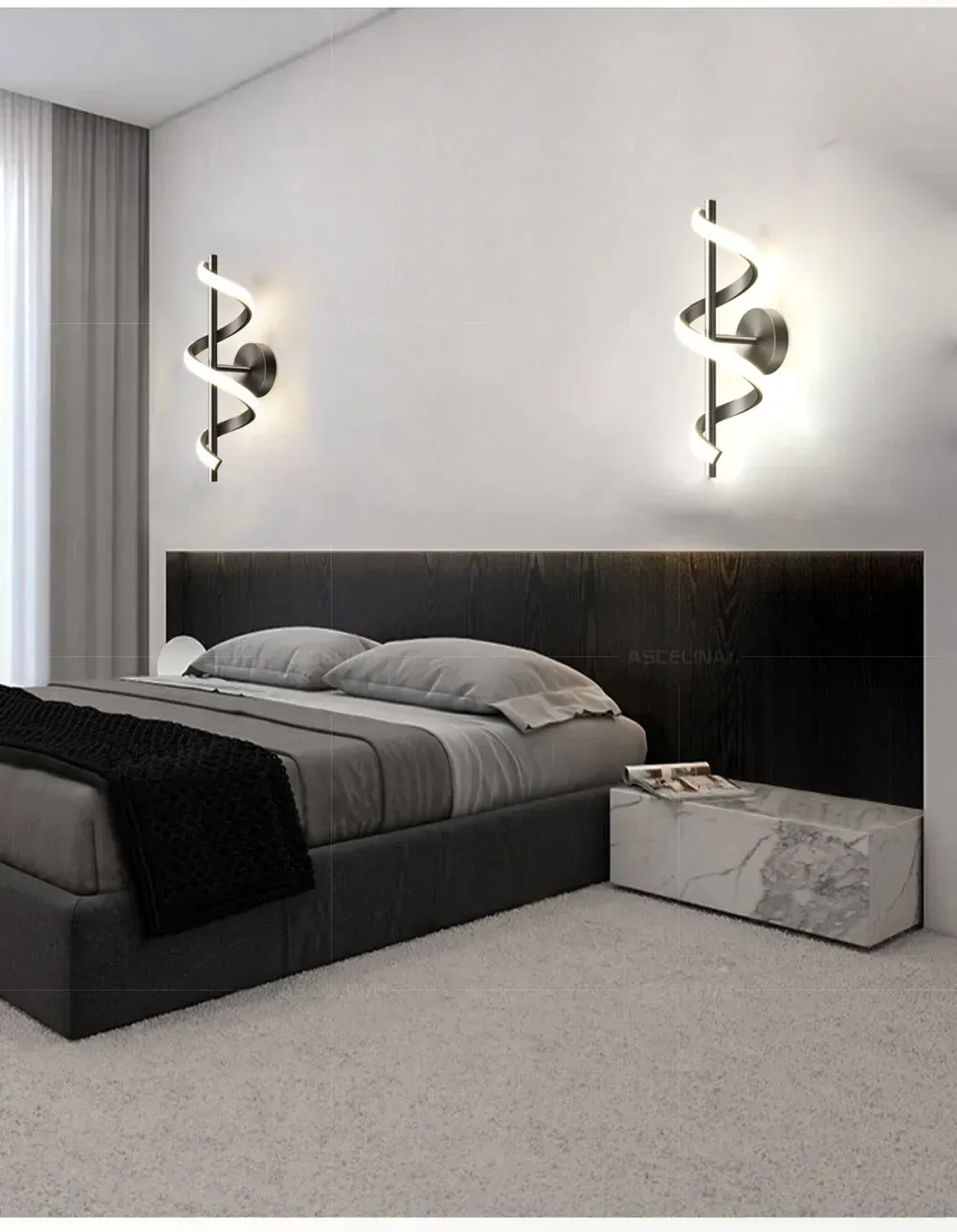 מנורת קיר לד מינימליסטית דו כיוונית