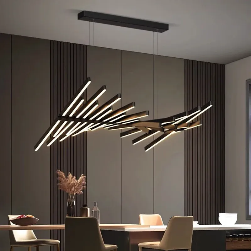 נברשת לד מודולרית תלויה לסלון ופינת אוכל