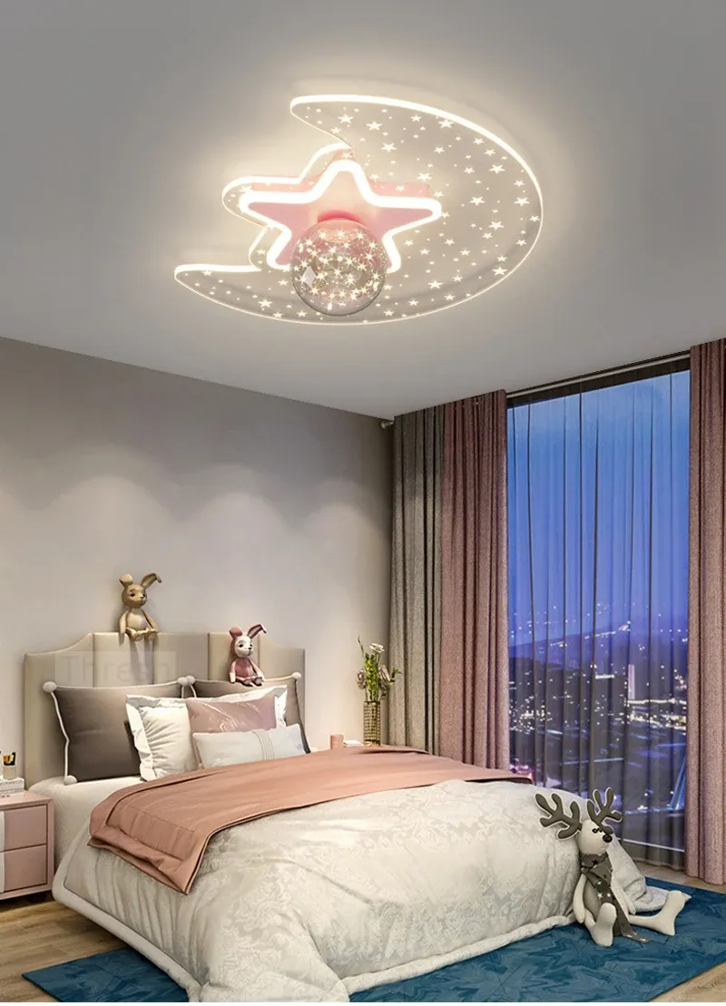 מנורת תקרה כוכב מודרנית לד לחדר ילדים