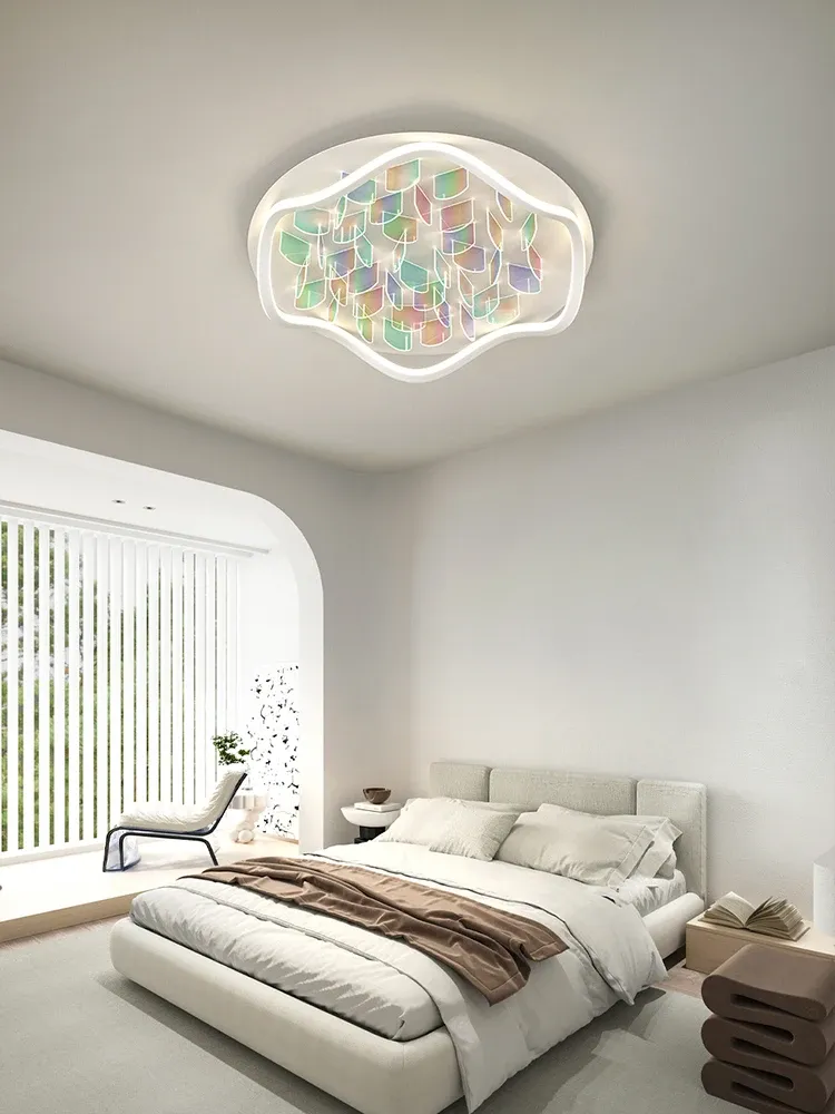 מנורת תקרה קשת עגולה לד עם שלט