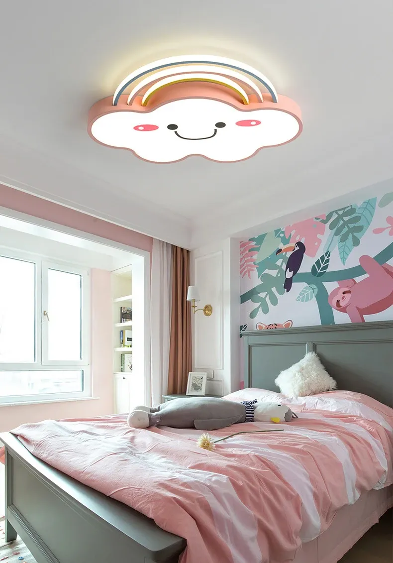 מנורת תקרה קשת בענן לד צמודת תקרה לחדר ילדים