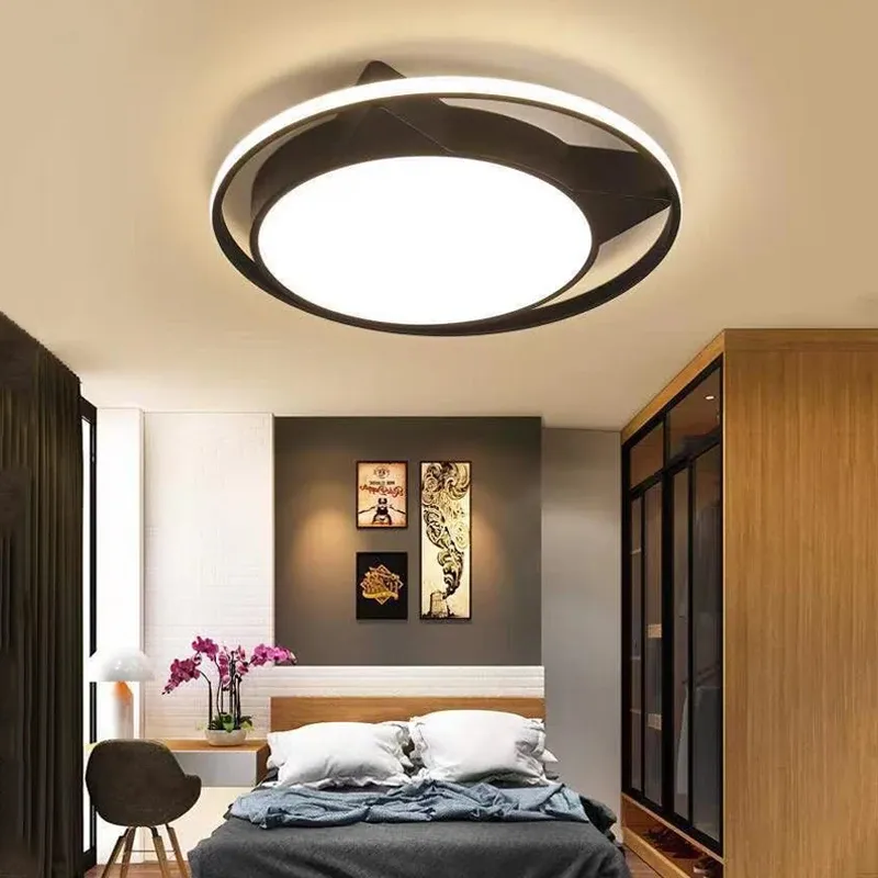 מנורת תקרה חתול לד דימרית עם שלט לחדר ילדים