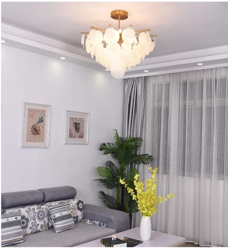 נברשת בועות זכוכית כרום מלוטש E14