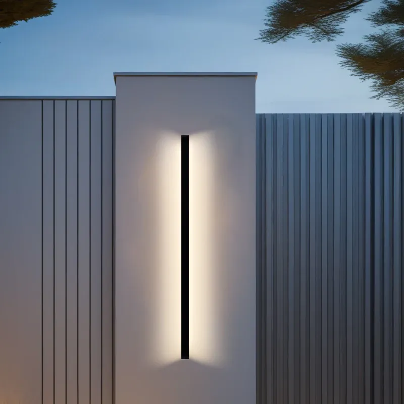 מנורת קיר חוץ ליניארית לד שטיפת אור IP65