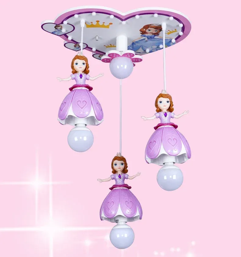 נברשת תקרה עץ וזכוכית חלבית לחדר ילדים