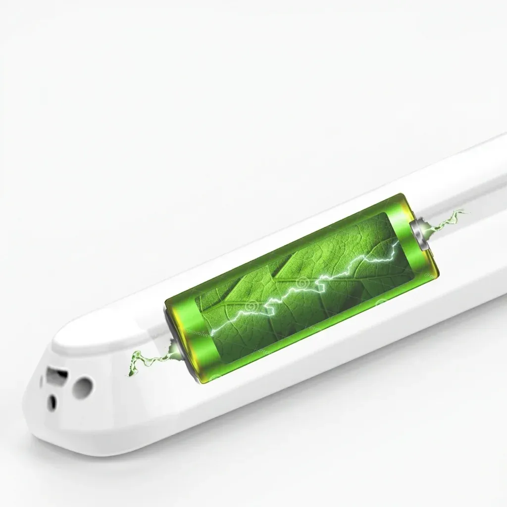 מנורת מראה נטענת לבנה עם עמעום חכם