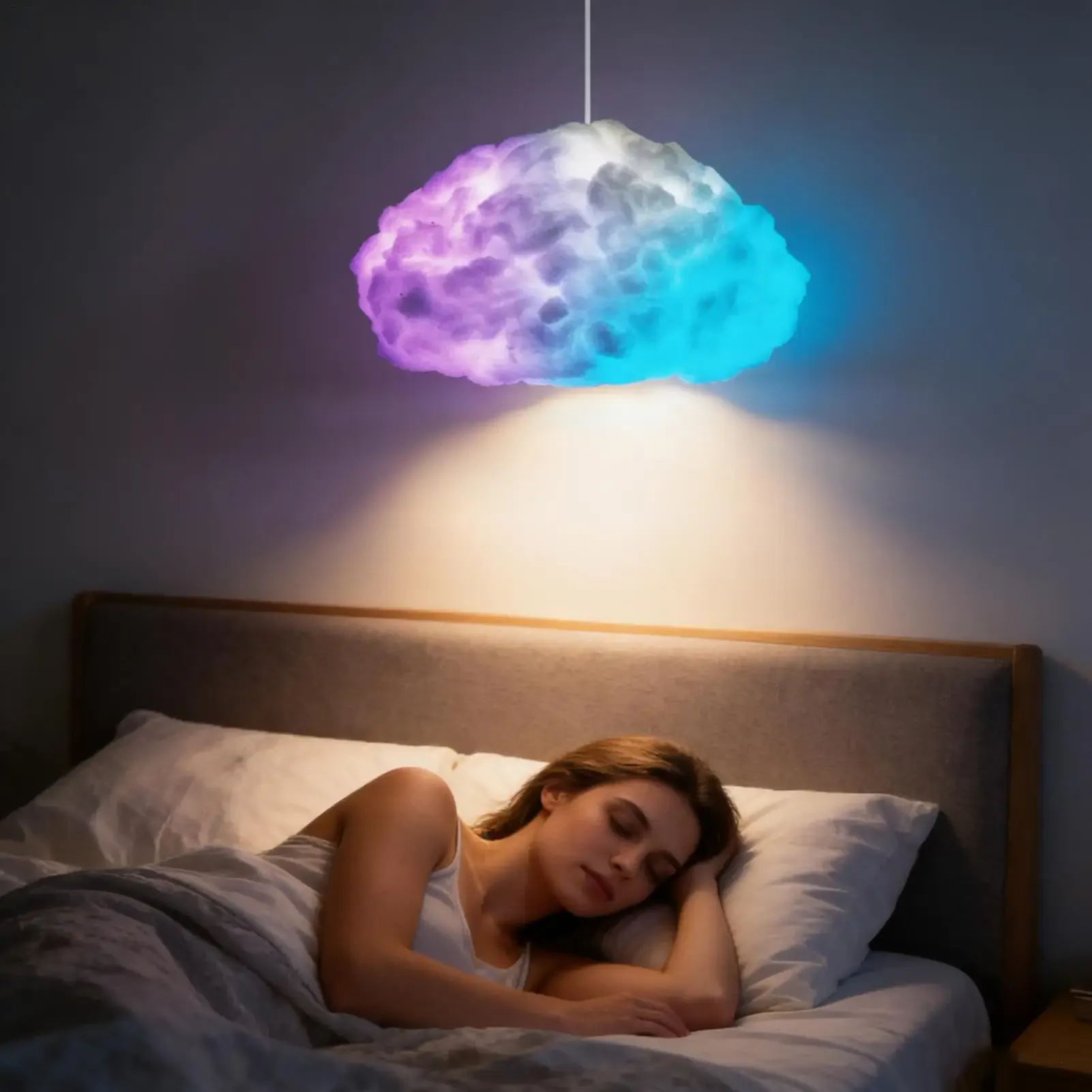 ערכת תאורת עננים לד צבעונית להרכבה עצמית