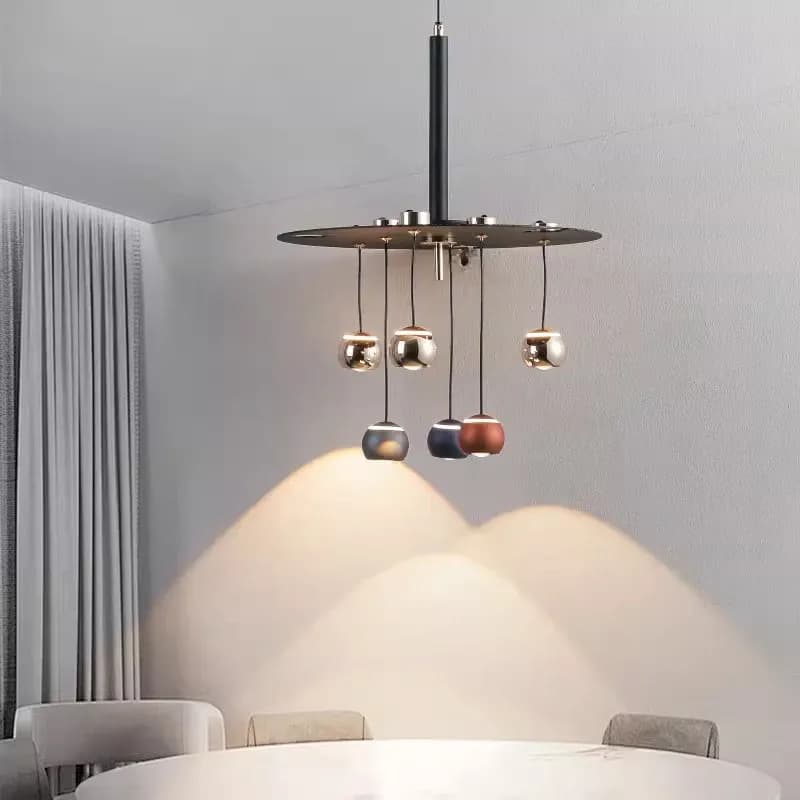 נברשת לד גלילית דימרית בסגנון אר דקו לחדר ילדים וסלון