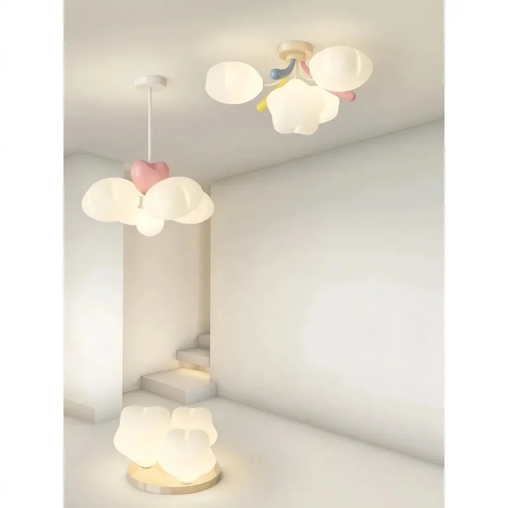 מנורת תקרה כוכב נורדי צבעוני לד לחדר ילדים