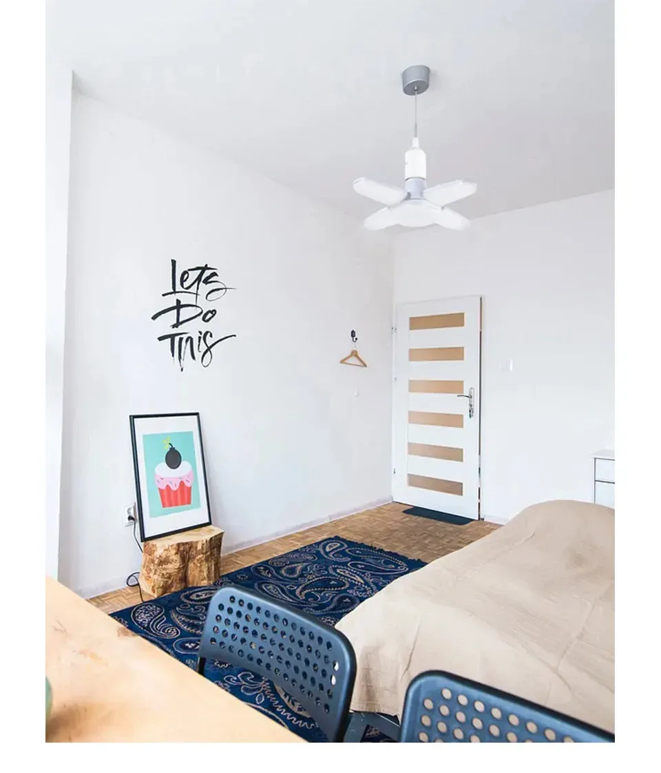 נורת לד חיישן תנועה מתקפלת E27