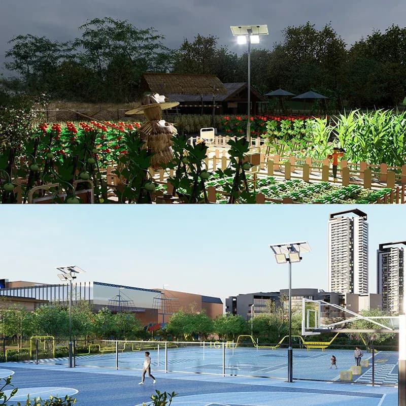 זרקור הצפה סולארי חיצוני מאלומיניום