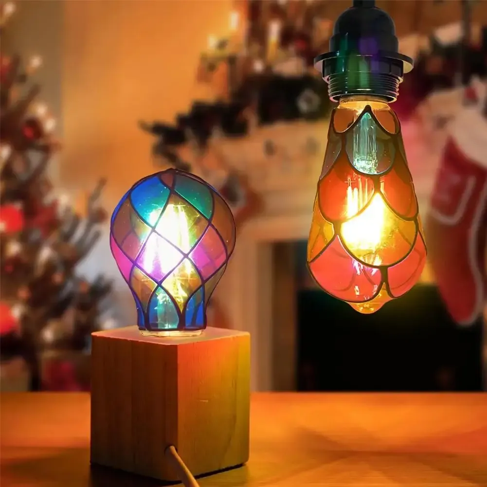 נורת ויטראז׳ דקורטיבית 4 ואט עם בסיס E27