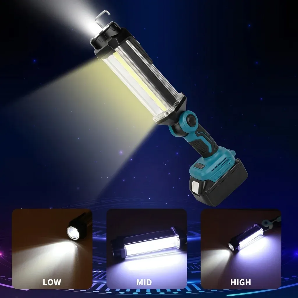 פנס עבודה נייד למקיטה עם לד