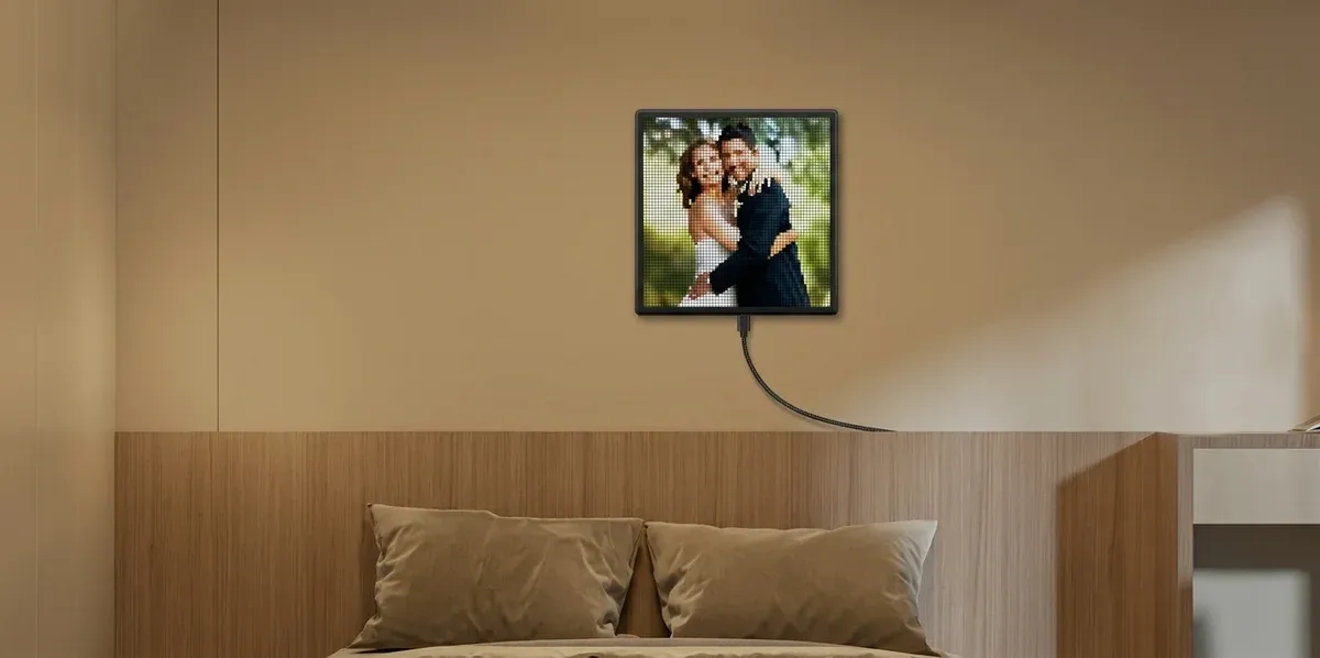 לוח פיקסלים חכם שחור לשולחן