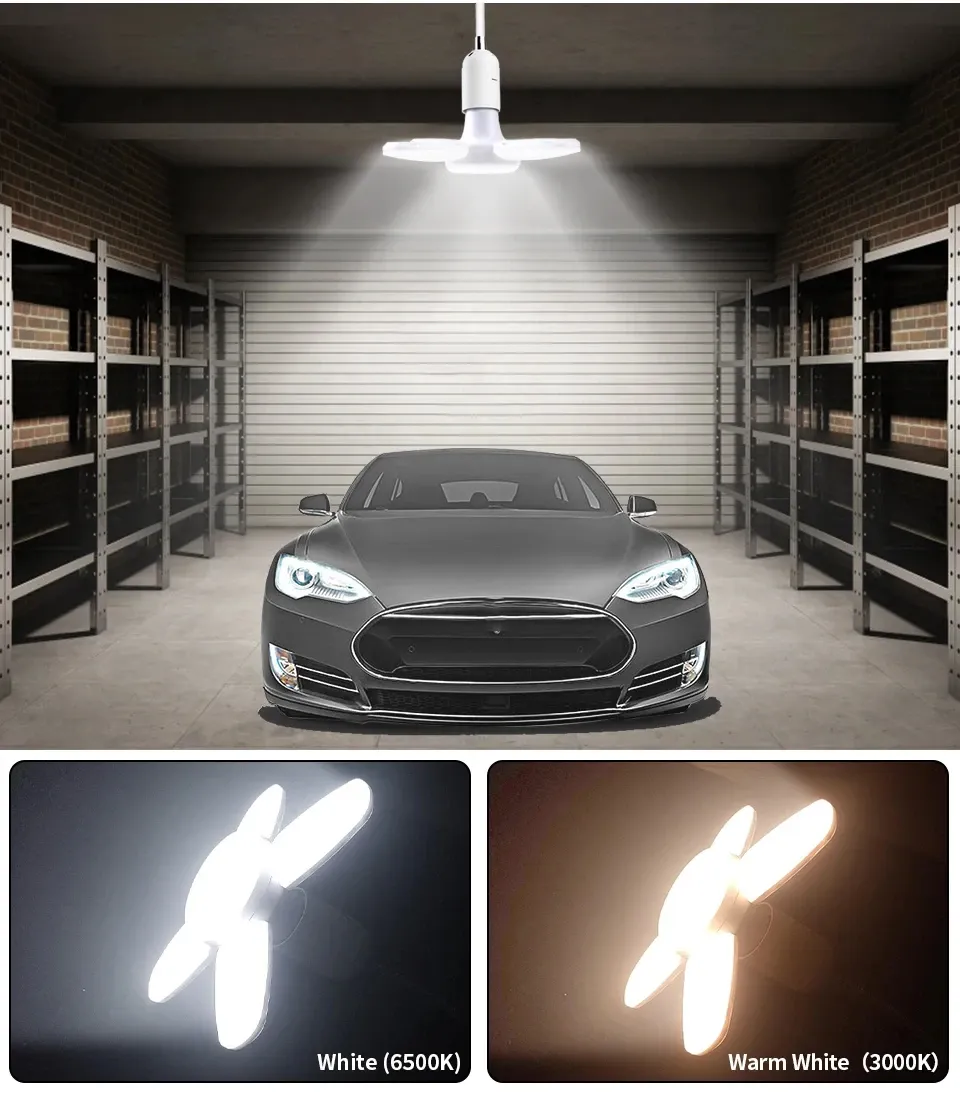 נורת לד מתקפלת E27 בעוצמה גבוהה 28 ואט