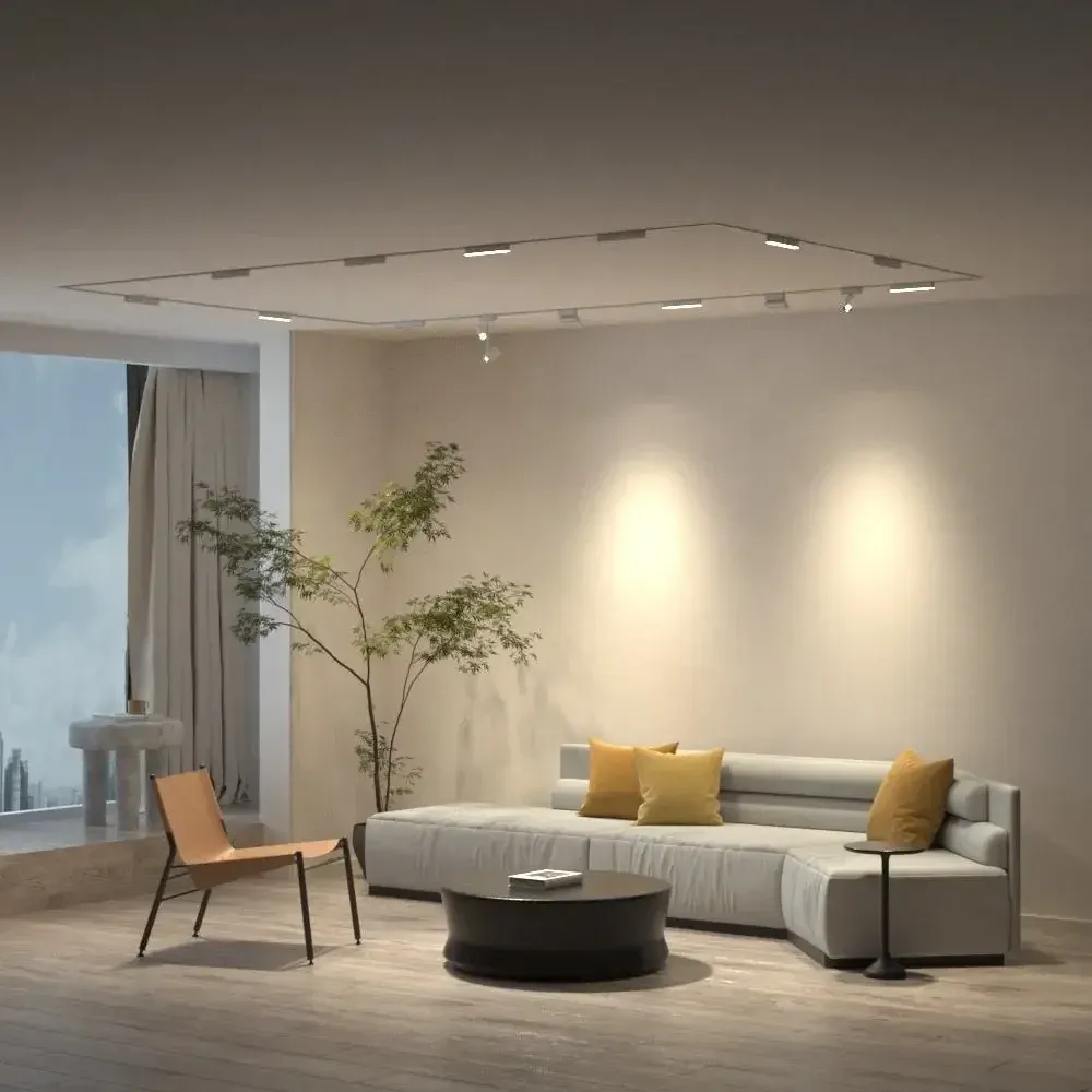 ספוט מסילה מגנטי דק חכם לעמעום