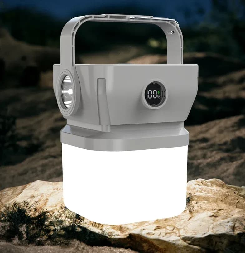 פנס קמפינג סולארי נטען קומפקטי