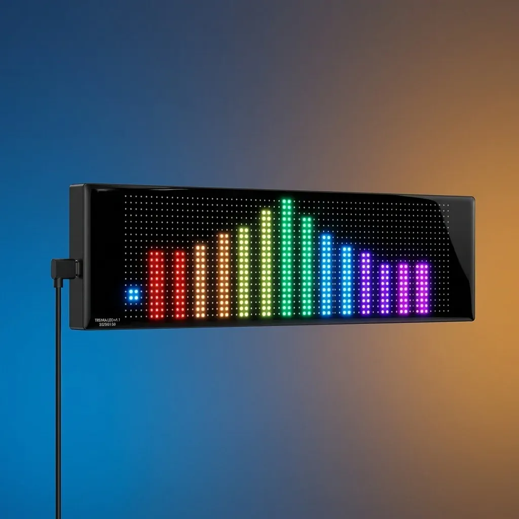 לוח לד מטריקס גמיש צבעוני שחור