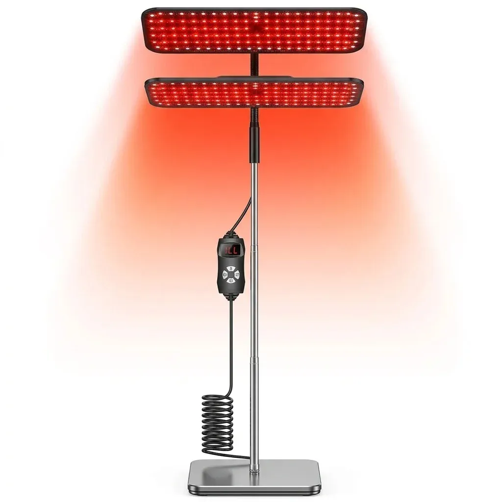 פאנל פוטותרפיה אדום עם מעמד מתכוונן