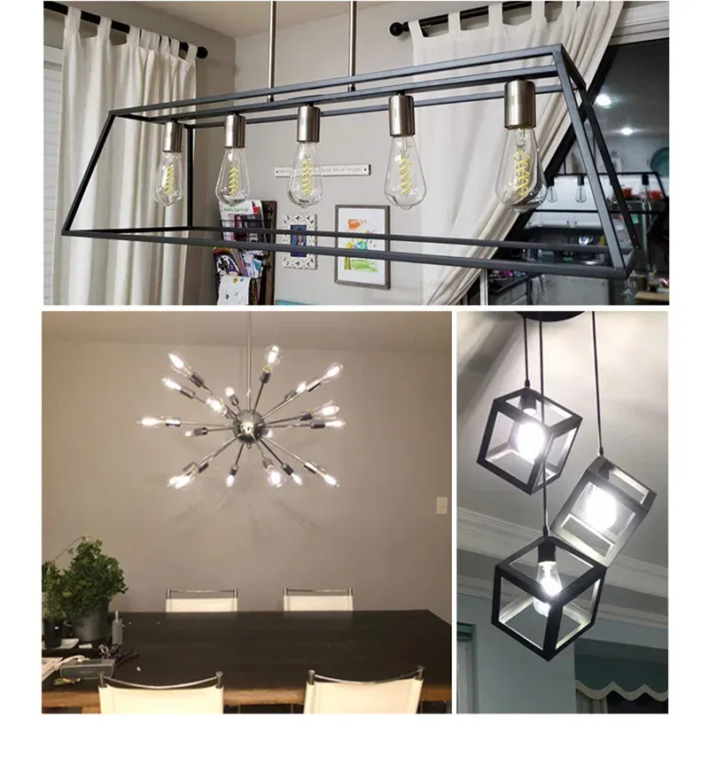 נורת לד ספירלית וינטג׳ ST64 אור חם