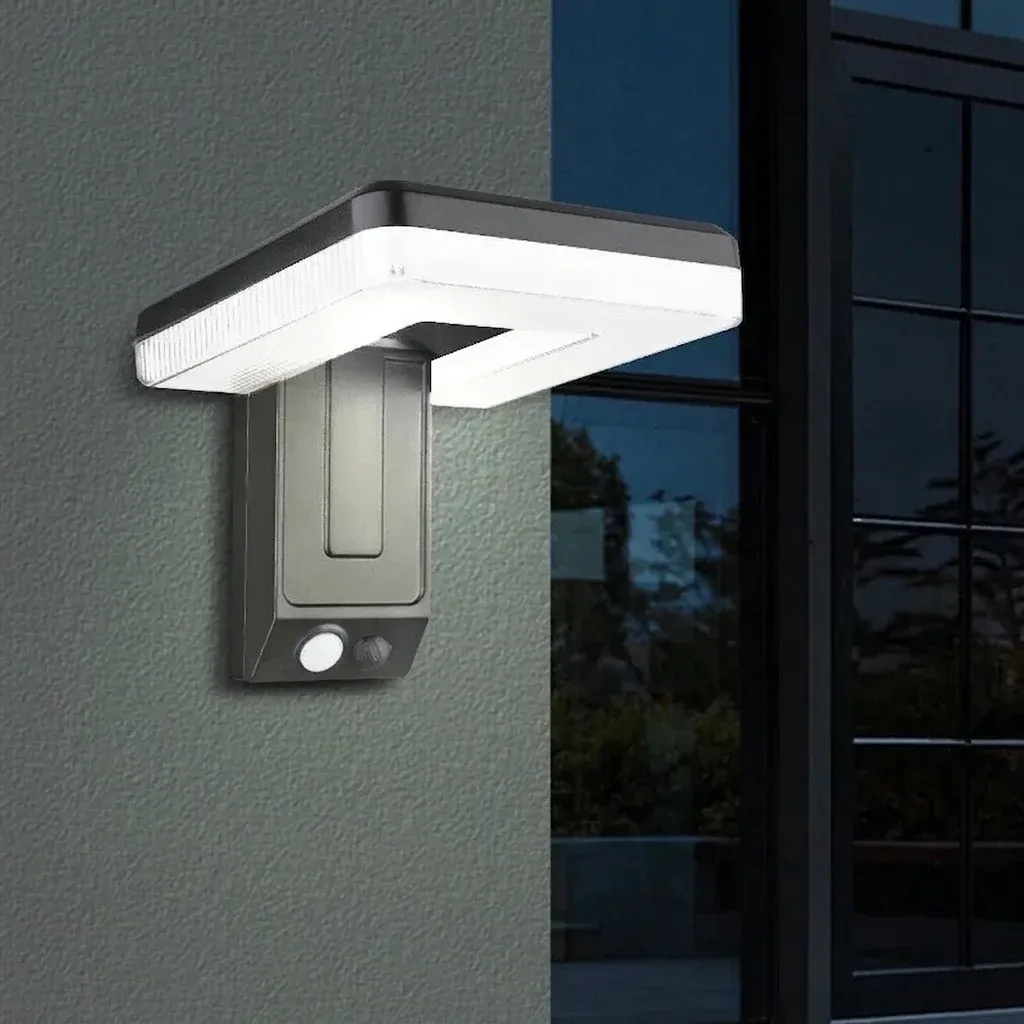 מנורת קיר סולארית מתקפלת עם חיישן תנועה