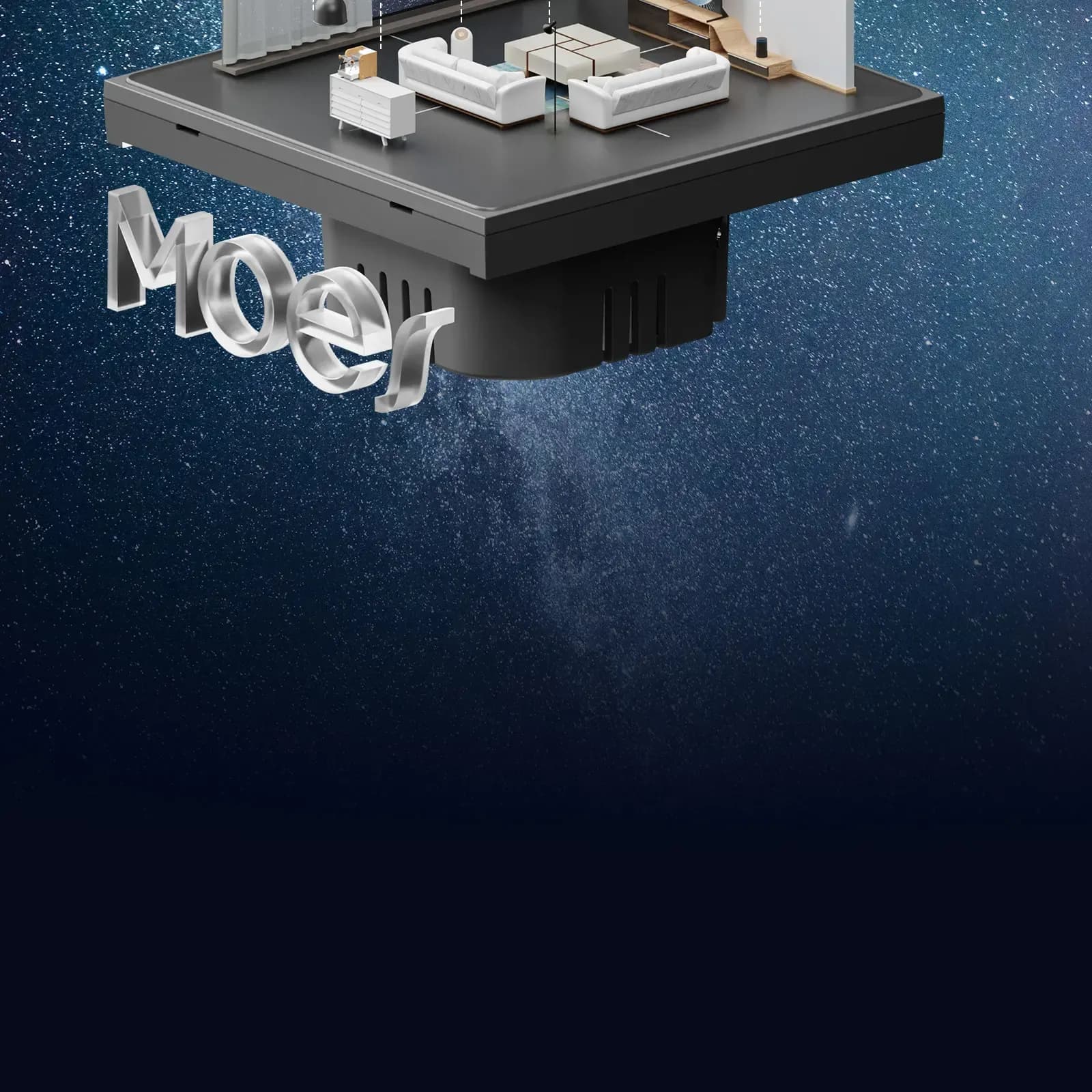 מתג חכם למגע עם תאורת אווירה