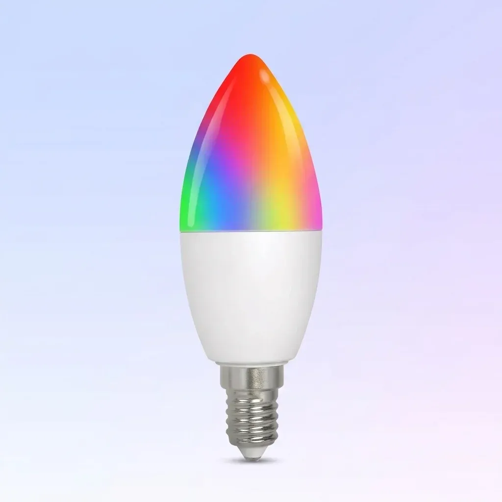 נורת נר חכמה צבעונית עם בסיס E14