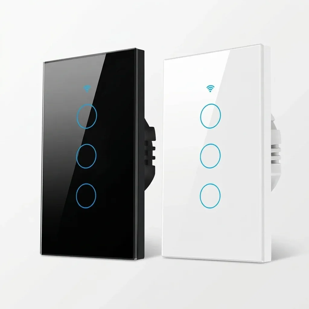 מתג תאורה חכם טאויה שחור ולבן