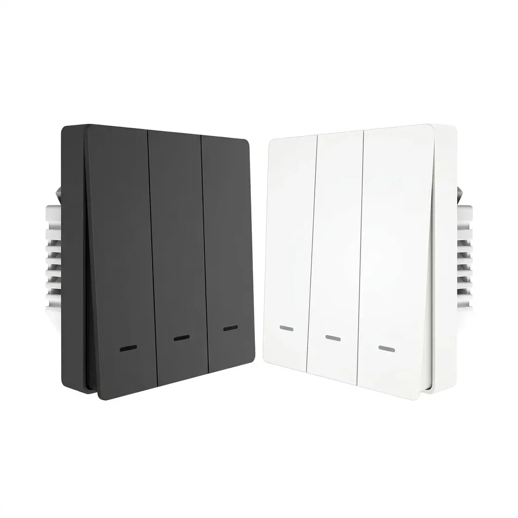 מתג תאורה חכם מגע שחור ולבן