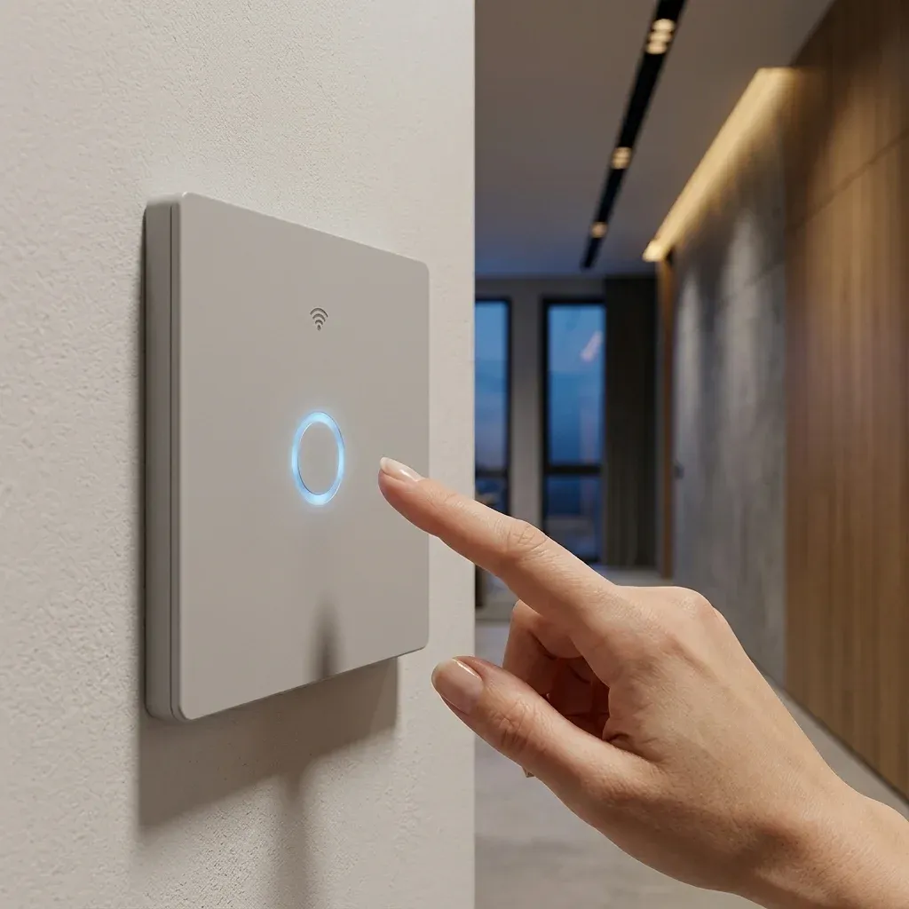 מתג תאורה חכם אלחוטי RF433 ללא חוט אפס