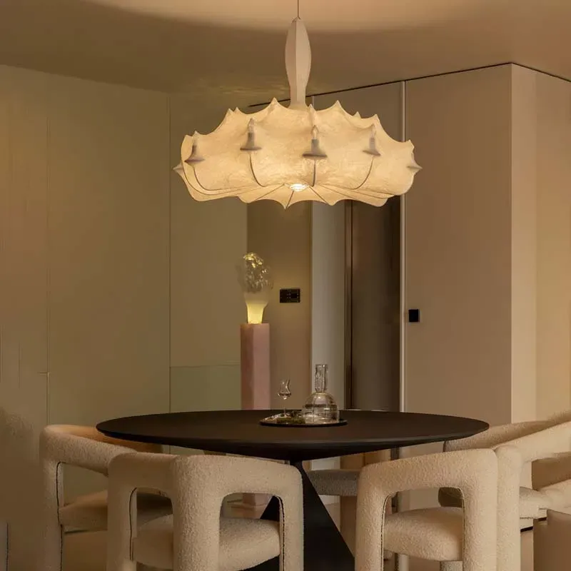 מנורה תלויה משי נורדית רכה לחדרי מגורים