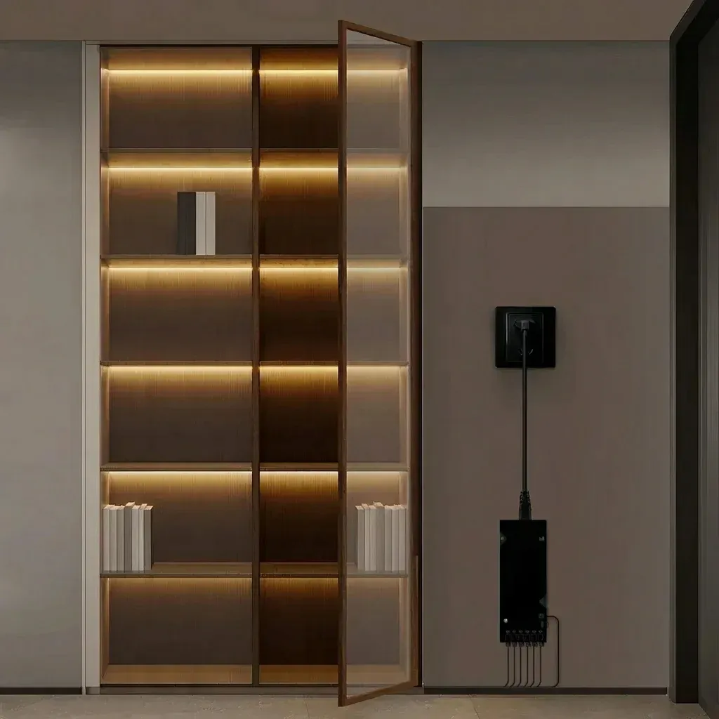 פס לד ארון עם חיישן פתיחה ותאורת COB