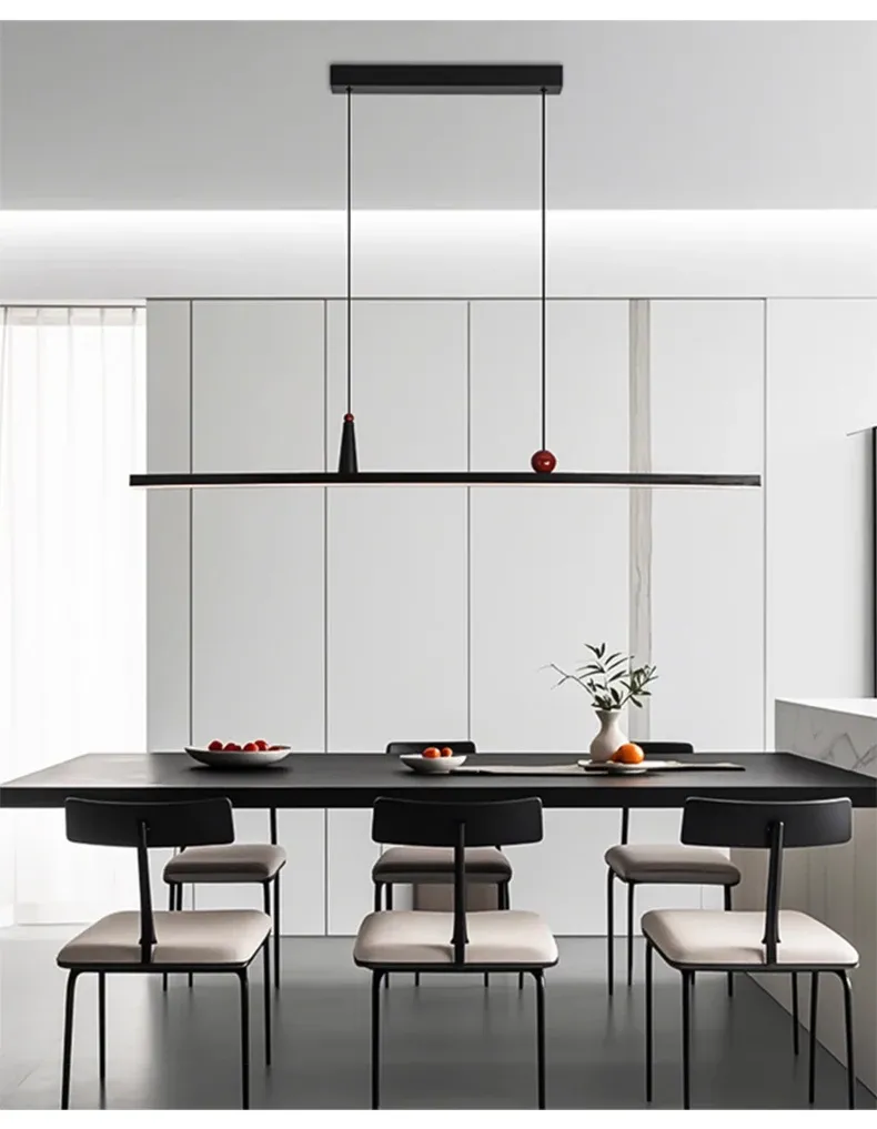 תלייה ליניארית שחורה לפינת אוכל